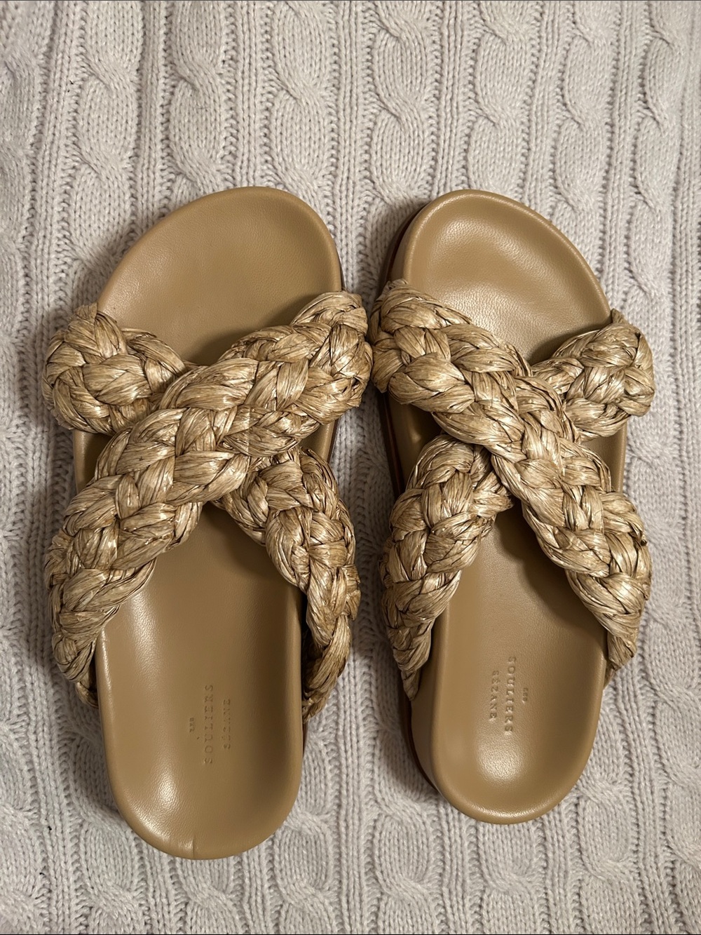 Sézane Raffia Sandals